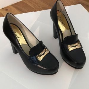 Michael Kors black platform shoes